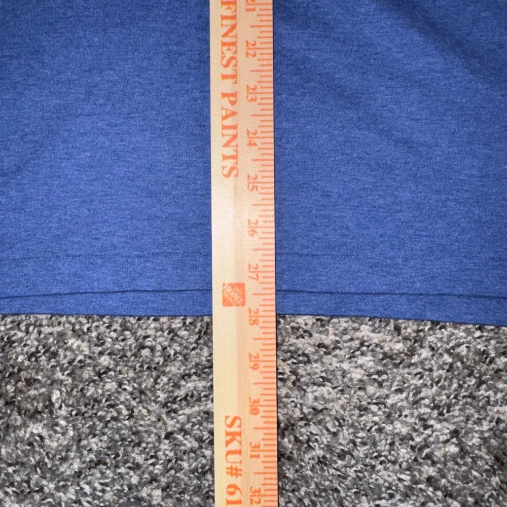 Polo Ralph Lauren Mens L Custom Slim Fit Polo Shirt Blue Heather Short Sleeve